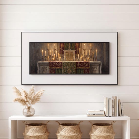 Candlelit Altar Samsung Frame TV Art — view 6