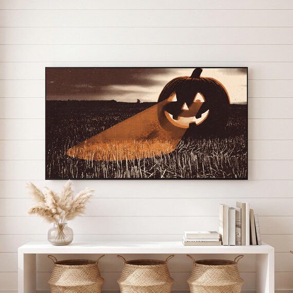 Pumpkin Porch Samsung Frame TV Art — view 6