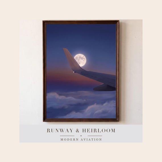 Moonrise off the Wingtip Print