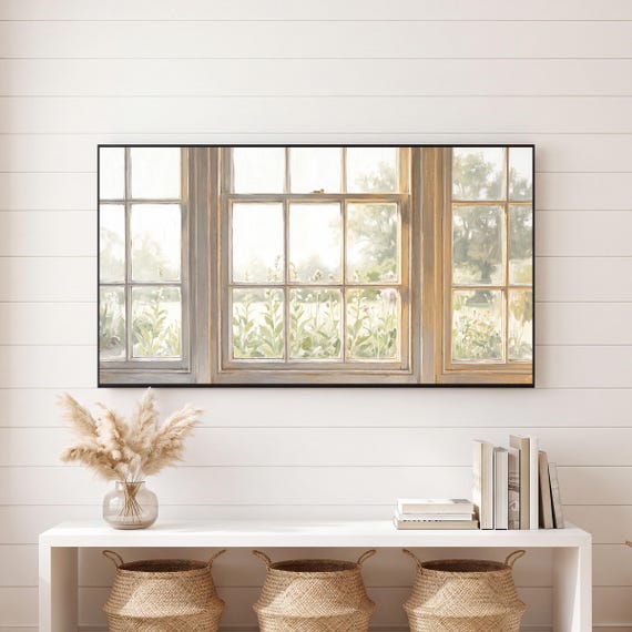 Winter Garden Window Samsung Frame TV Art — view 6