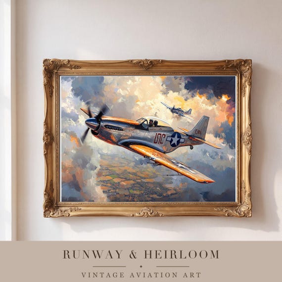 P-51 Mustang Fine Art Printable — view 4