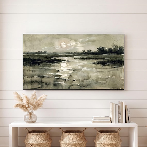 Moon on Water Samsung Frame TV Art — view 6