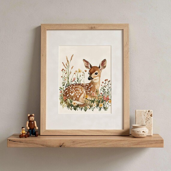 Deer Nursery Wall Art — view 5