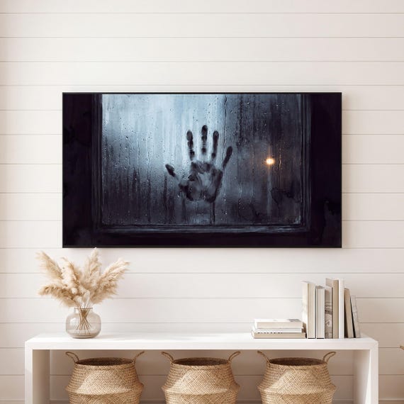 Handprint on Glass Samsung Frame TV Art — view 6