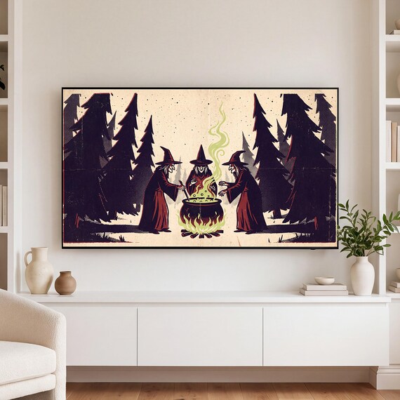 Storm Cliff Witch Samsung Frame TV Art — view 3