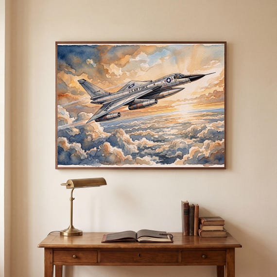 B-58 Hustler Watercolor Print — view 5