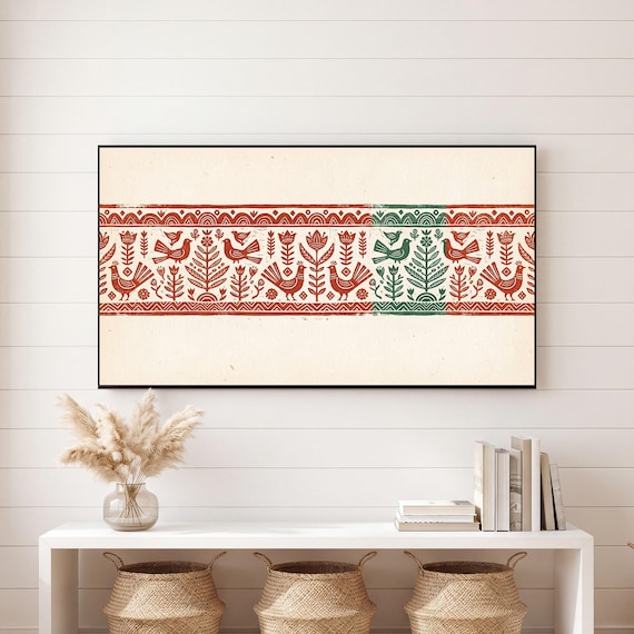 Nordic Border Band Samsung Frame TV Art — view 6