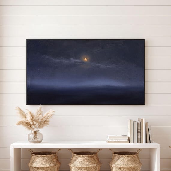 Star Through Thin Cloud Samsung Frame TV Art — view 6