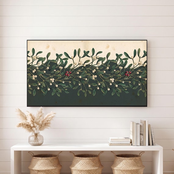 Mistletoe Samsung Frame TV Art — view 6