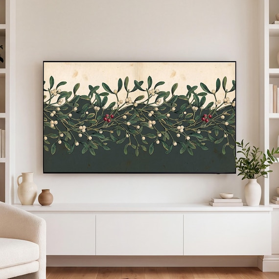Mistletoe Samsung Frame TV Art — view 3