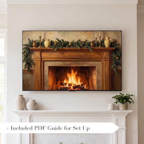 Fire High Samsung Frame TV Art — view 2