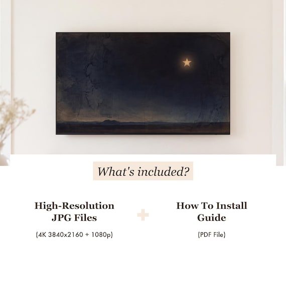 Christmas Star Samsung Frame TV Art — view 4