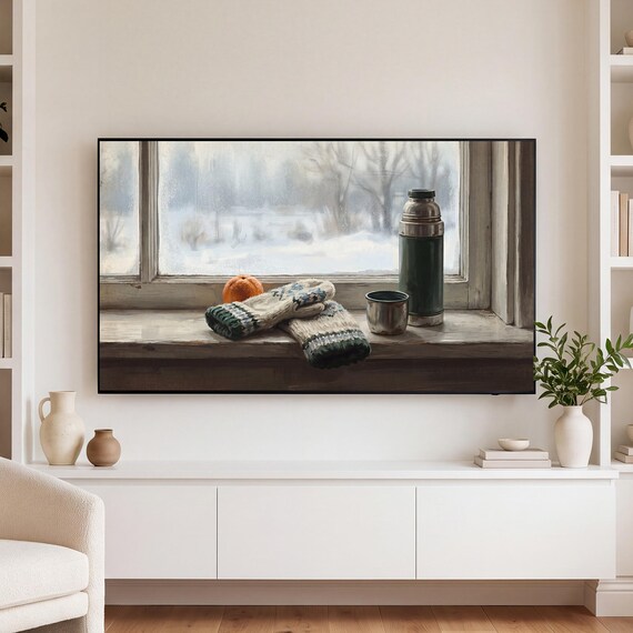 Mittens and Thermos Samsung Frame TV Art — view 3