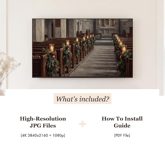 Candlelit Church Samsung Frame TV Art Bundle of 6 — view 4