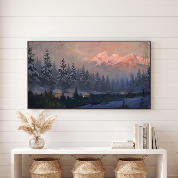 Snowbound Pines Samsung Frame TV Art — view 6