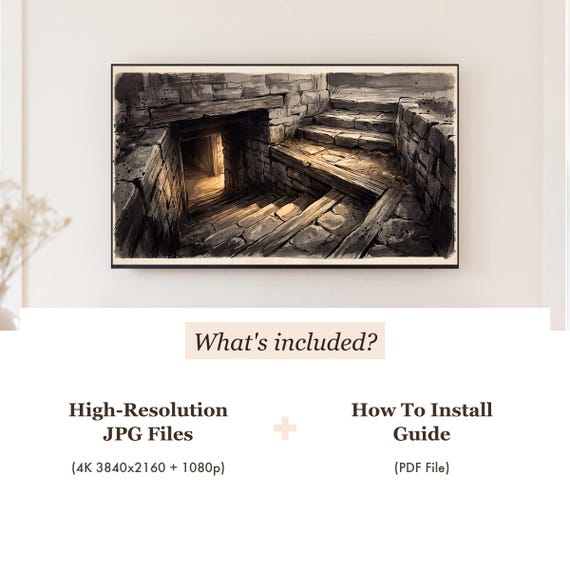 Cellar Stairs Samsung Frame TV Art — view 4