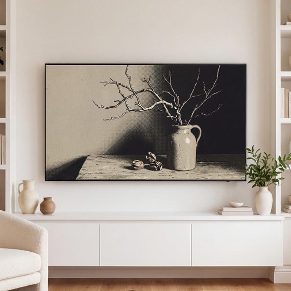 Neutral Heirloom Pumpkins Samsung Frame TV Art — view 3