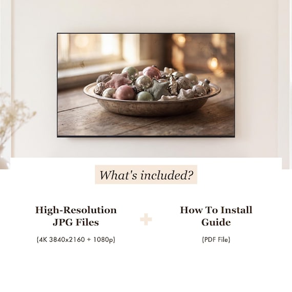 Bowl of Ornaments Samsung Frame TV Art — view 4