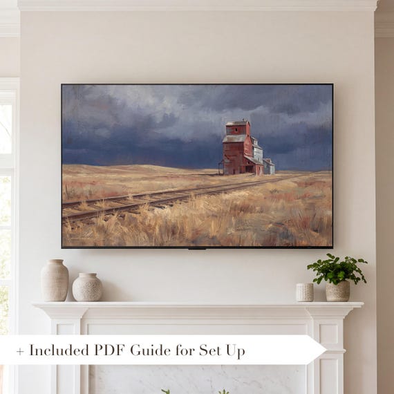 Grain Elevator Samsung Frame TV Art — view 2