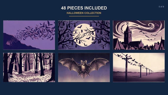 Halloween Samsung Frame TV Art Mega Bundle All 48 Pieces (4K Digital Download) — view 6