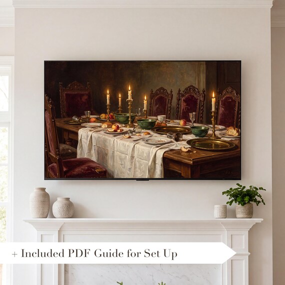 The Meal Over Samsung Frame TV Art — view 2