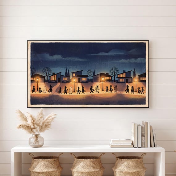Halloween Houses Samsung Frame TV Art — view 6