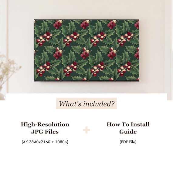 Christmas Botanical Samsung Frame TV Art Bundle of 6 — view 4