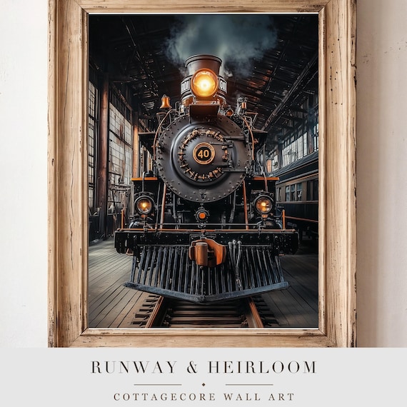 Steam Locomotive Wall Art