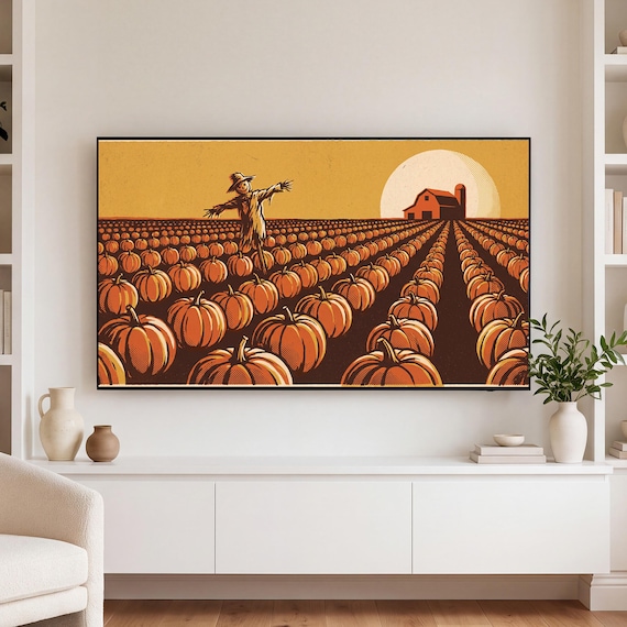 Pumpkin Harvest Samsung Frame TV Art Bundle of 6 (4K Digital Download) — view 3