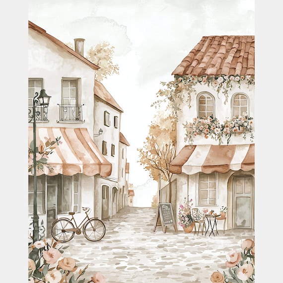 Paris Cafe Nursery Wall Art