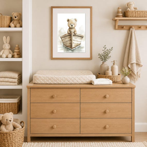 Sailor Teddy Nursery Wall Art — view 3