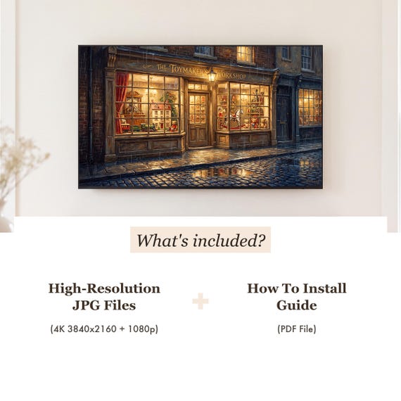 Christmas Toy Shop Samsung Frame TV Art Bundle of 6 (4K Digital Download) — view 4