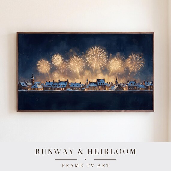 New Years Fireworks Samsung Frame TV Art — view 5