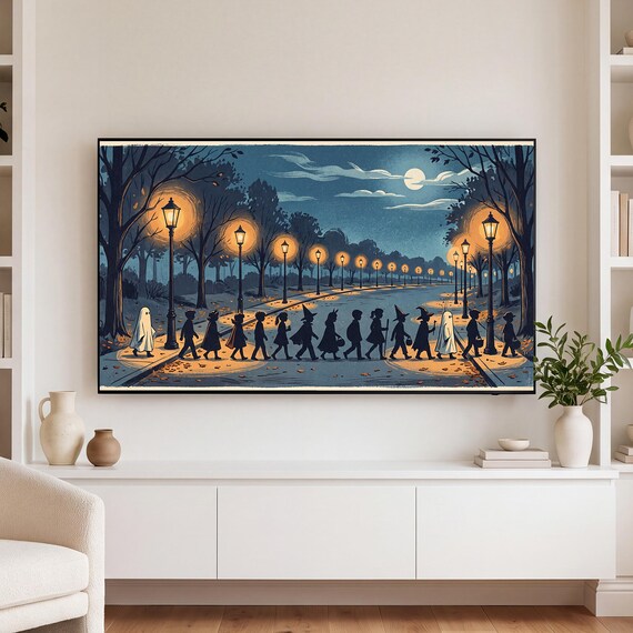 Trick or Treaters Samsung Frame TV Art — view 3