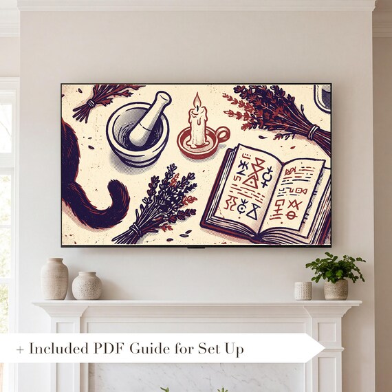 Witch Workbench Samsung Frame TV Art — view 2