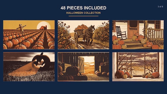 Halloween Samsung Frame TV Art Mega Bundle All 48 Pieces (4K Digital Download) — view 4