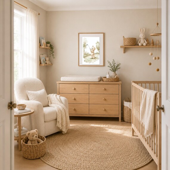 Golf Teddy Nursery Wall Art — view 6