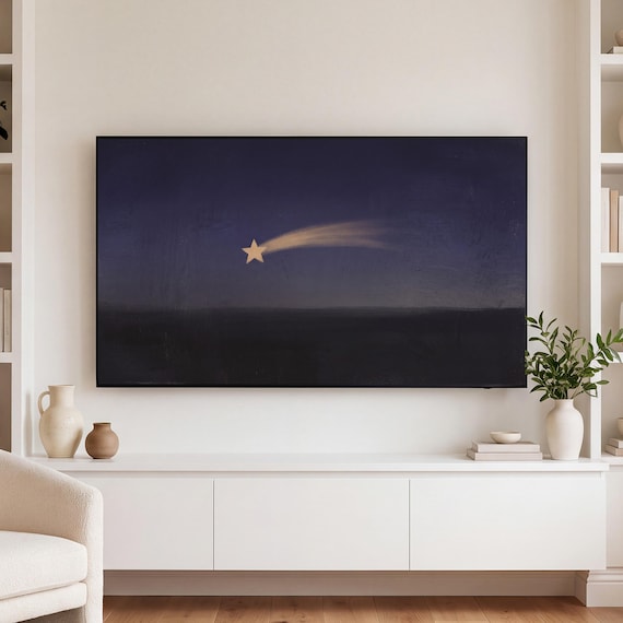 Star with Comet Tail Samsung Frame TV Art — view 3