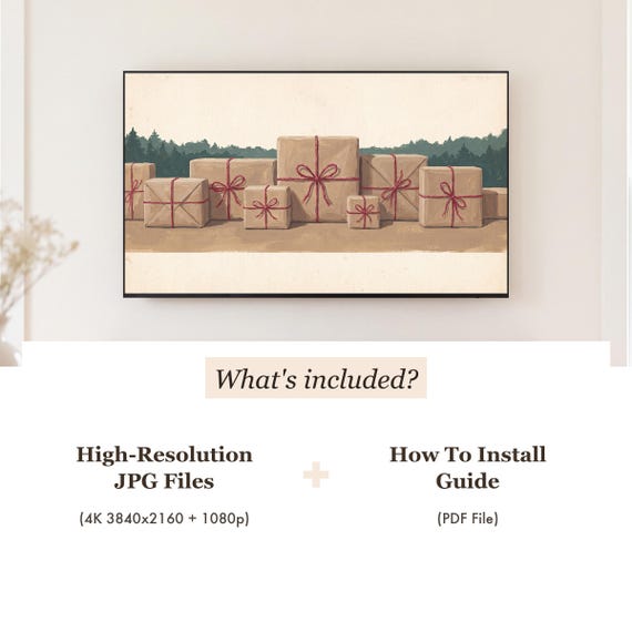 Kraft Parcels Samsung Frame TV Art — view 4