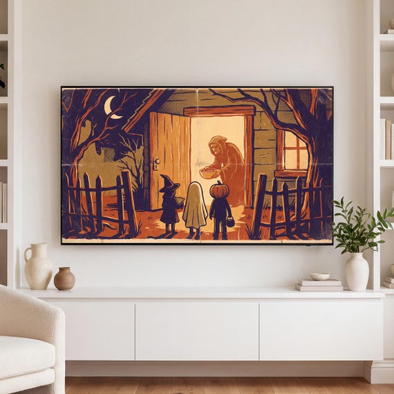 Halloween Parade Samsung Frame TV Art — view 3