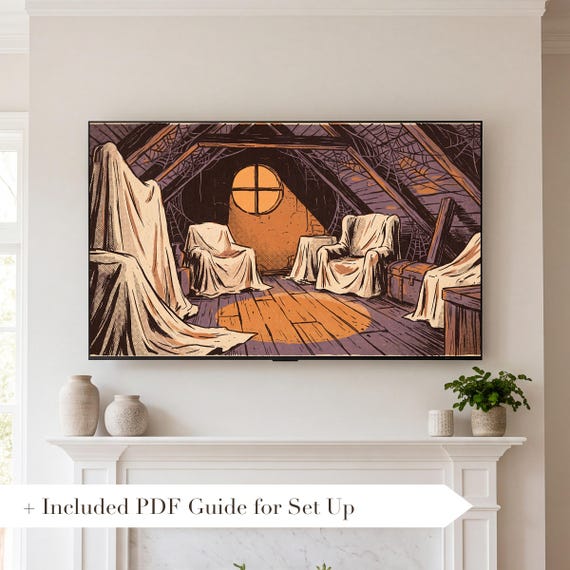 Haunted Gatehouse Samsung Frame TV Art — view 2