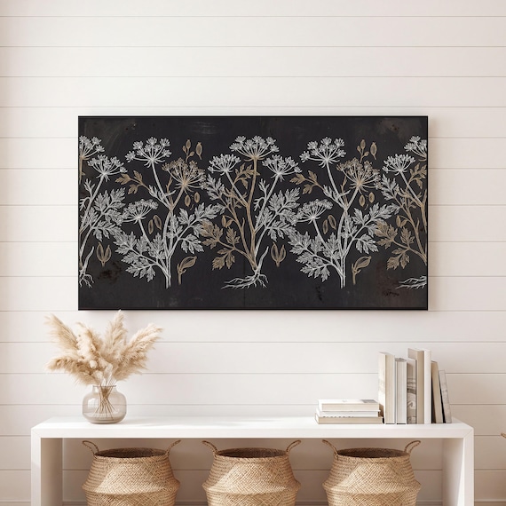 Hemlock Blackwork Samsung Frame TV Art — view 6