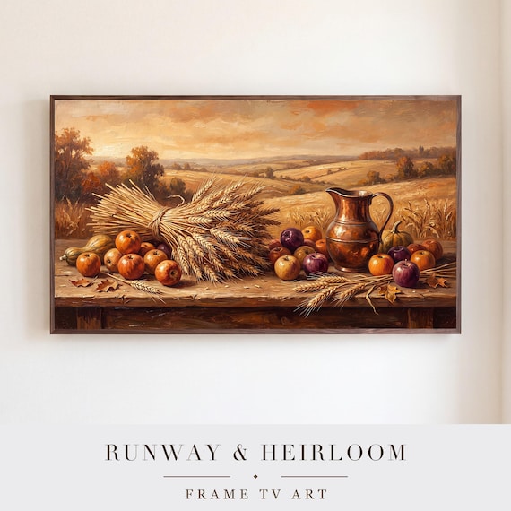 Wheat and Copper Jug Samsung Frame TV Art — view 5