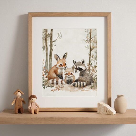 Forest Friends Nursery Wall Art — view 5