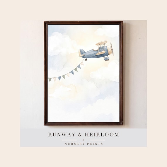 Bunting Biplane Print