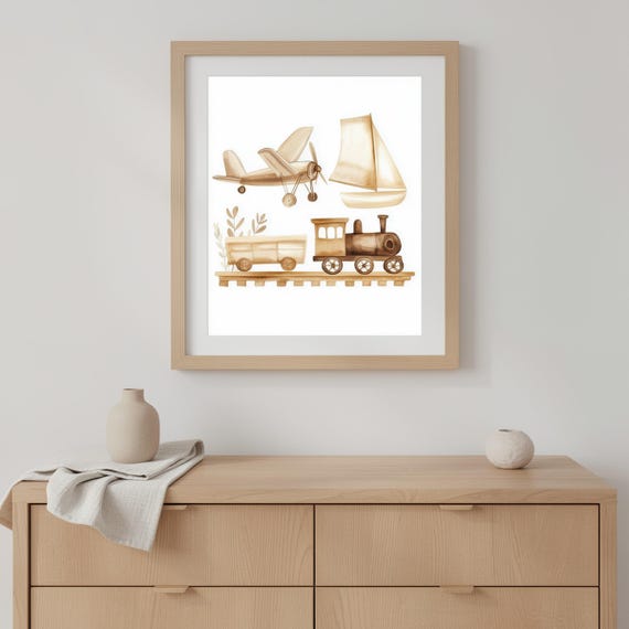 Vintage Toys Nursery Wall Art