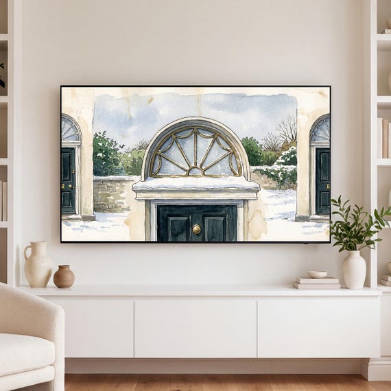 Georgian Fanlight Samsung Frame TV Art — view 3
