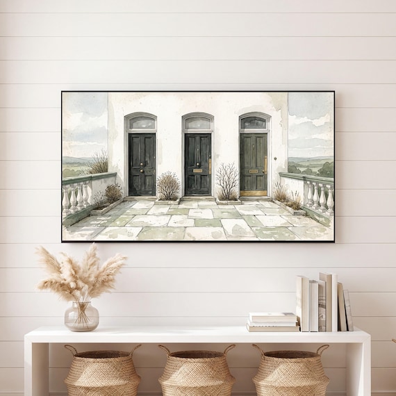 Georgian Terrace Doors Samsung Frame TV Art — view 6