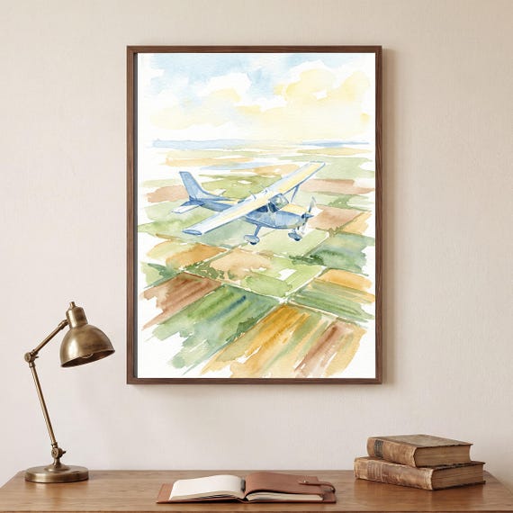 Trainer Over the Fields Print — view 2