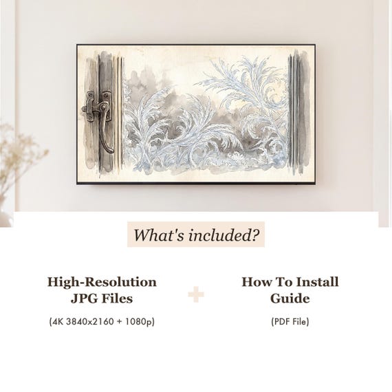 Cottage Casement Samsung Frame TV Art — view 4